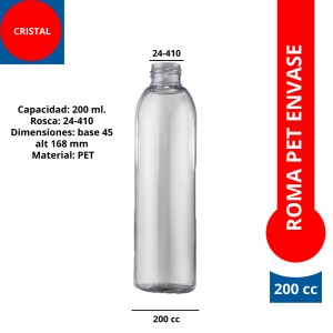 ROMA 200 cc PET ENVASE 24/410